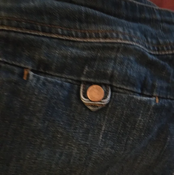 Y2K Vintage Arden B. Copper Button Side Flare Jeans - Size 2 - Picture 3 of 5